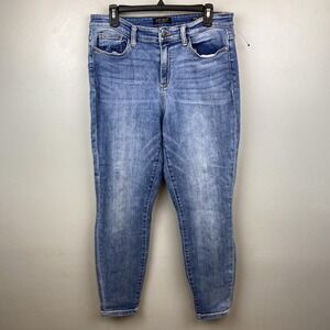 Judy Blue Jeans Womens 11/30 Blue Medium Wash‎ Slim Fit Stretch Denim JB82176MD